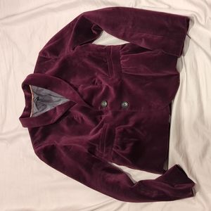 J Crew Velvet Blazer, purple, size 6